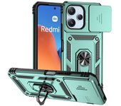 Full Cover For Xiaomi Redmi 12 5G Case For Redmi 12 5G Bumper Push Window Magnetic Phone Holder Back Case For Redmi 12 5G Case