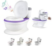 Orinales Infantiles Con Sonido Para Aprender A Ir Al Baño - Inodoro Para Bebés Y Niños - Antideslizante Con Sonido De Descarga Y Música - Con Recipiente Desmontable - Adaptador Wc Niños