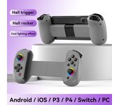 D8 controlador inalámbrico BT5.2, ajustado para P3, P4, Android, Ios, Switch Games, teléfono móvil, tableta, telescópica con dispensadores Hall