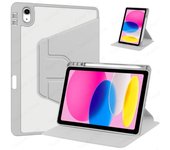 Tablet 360 Rotation Acrylic Case for iPad A16/iPad 11th Generation 2025 11 inch with Pencil Slot Horizontal/Vertical Stand Clear