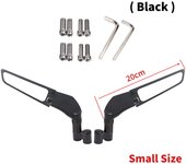 Rearview Mirror SXR125 For Aprilia Max 250 300 125 SR GT 200 SR APR300 Wind Wing Swivel Side Mirrors Retroviseur Espelhos Moto