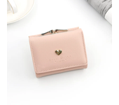 Cartera pequeña de corazón amoroso para mujer, tarjetero, Mini monedero de moda para mujer, bolso de mano femenino