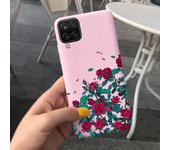 For Samsung Galaxy A12 Case 6.5" Shockproof Flower Back Cover For Samsung A12 A 12 Cute Girl Soft Silicone Phone Fundas Bumper