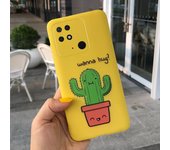 For Redmi 10C Case Redmi 10a Cover Couple Heart Cartoon Cute Cat Liquid Silicone Bumper On Xiaomi Redmi 10a Redmi10c NFC Cases