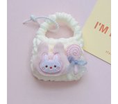 Rabbit Crochet Earphone Bag Knitting Earphone Cover Plush Headphone Bag Plush Hangable Plush Coin Wallet Festival Gifts
