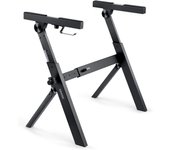 Soporte plegable para teclado, estilo Z, resistente, portátil, ajustable y plegable, apto para teclado MIDI de 37 54 61 88 teclas, teclados electrónicos, pianos digitales