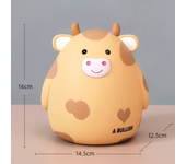 Hucha de plástico con forma de oso y conejo para niños, caja grande de ahorro, regalo de pascua para niños