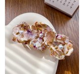 Sweet Pearls Flower Hair Claws Hairpin Headwear Acetate Hair Clip Geometry Hair Grab Female