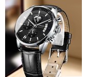 Reloj de hombre totalmente automático a prueba de agua luminoso calendario moda reloj de cuarzo