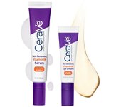 CeraVe Vitamin C Serum & Vitamin C Eye Cream Skin Care Set | Skin Brightening Serum with Hyaluronic Acid for Face & Under Eye Cream with Caffeine for Dark Circles and Puffiness