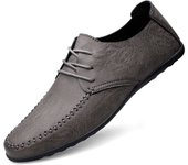 Zapatos de cuero de verano para hombre, zapatos informales, zapatos bajos con punta redonda para hombre