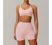 Cloud Sense Quick Dry Yoga Wear Set Cross Back Fitness Top Gym Tight Zipper Long Sleeve Outdoor Running Hip Lifting Sweatpants