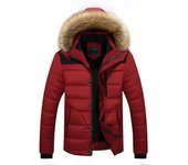 Abrigo acolchado de plumón para hombre, abrigo acolchado grueso, chaqueta ajustada de estilo coreano
