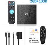T9 TV Box Android 9.0 4GB RAM 64GB ROM 4K H.265 2.4G&5G Dual WiFi RK3318 Quad Core BT4.0 Smart Set Top Box