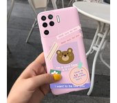 For Oppo A94 4G Case Oppo A94 5G Back Cover Shockproof Matte Luxury Soft TPU Silicone Bumper Shell On OppoA94 5G Black Rose Capa