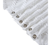 Cortina de Ducha de Tela Tejida para decoración de baño, Cortina de Ducha Moderna de Granja, Blanca, impermeable