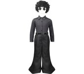 Kids Children Retro 70s Disco Costume Sequin Singer Cosplay Boys Performance Clothes Outfits Halloween Carnival Party Suit