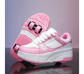 Nuevo Modelo 2025Zapatos De Patín Para Niños, Patines Con Ruedas, Zapatos Deportivos De Moda Para Exteriores, Regalos Para Niñas Y Niños