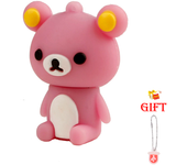 JASTER Cute Bear USB Flash Drives 64GB Cartoon Pen Drive 32GB Creative Gifts for Kids Memory Stick 16GB Free Key Chain Pen Drive