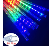 8 Tubes Meteor Shower Rain Led String Lights Street Garlands Christmas Tree Decorations for Outdoor New Year Fairy Garden Lights
