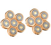 2 Pcs Electric for Men Blade Suitable for 6 in 1 Shaver Replacement Shaver Head Universal Blade Gold
