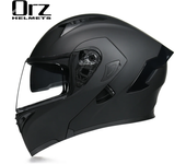 Casco Modular para motocicleta, protector de cara completa, doble viseras, aprobado por DOT, ORZ-991