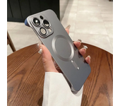 Funda de Teléfono Magsafe de Rimless de Titanio Natural Para Modelos de iPhone