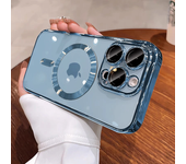 Nueva funda oficial de teléfono dorada del desierto para iPhone 16, 15, 14, 13, 12, 11 Pro Max Plus, lente magnética transparente Magsafe, funda protectora suave
