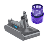 Replace V10 Battery Adapter 25.2V+Filter for Dyson V10 SV12 V10 Fluffy V10 Animal Absolute Reminder