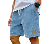 Novedad de verano para hombre, pantalones cortos de pana, pantalones cortos holgados con bordado de logotipo, pantalones cortos informales para hombre, pantalones cortos deportivos con cintura elástica