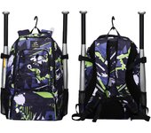 Denuoniss 29LBaseball&Softball Bag,Backpack Bag for Youth Boys and Adult with Fence Hook Hold 2 Tee Ball Bats Batting Glove Gear
