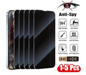 1-5Pcs Anti Spy Tempered Glass For iPhone 16 14 13 11 15Pro Max Mini 7 8 Plus Privacy Screen Protector for iPhone 15 X XR XS MAX