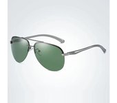 Gafas de sol polarizadas para hombre, gafas de sol de diseño de marca para hombre, gafas de sol con lentes de espejo de pierna de aluminio para hombre/mujer