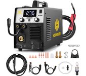 Hzxvogen 5 in 1 Non-gas Mig Welding Machine 220V Plasma Cutter Welders Digital Screen CUT/MMA/MIG/Lift TIG Inverter Welder