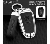 Zinc Alloy Car Remote Key Fob Case Cover Holder Shell For Peugeot 2008 3008 4008 5008 308 408 508 Protector Keychain Accessories