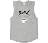 Sports Tank Tops E=MC Energy = Milk X Coffee Printed Cotton Gym Clothing Fitness Vest Bodybuilding Sleeveless Muscle Tanktop