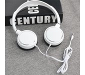 Adjustable Wired Headphone Portable Audio Bass HiFi Stereo 3.5mm Headset Black White Over Ear Foldable Headphone Computer