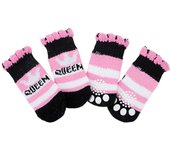 Cute Cotton Anti slip Soft Breathable Freeze-proofing Cat Socks Dog Paw Protectors Pet Foot Cover Puppy Socks