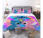 Stitch Angle Love Child Duvet Cover Set HD Comforter Cover for Kids Bedding Sets Bedclothes Bedroom Decor