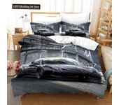 Sports Car Luxury Bedding Set Duvet Cover Bedroom Comforter Covers Single Twin King ​Size Quilt Cover Home Textile 2/3PCS