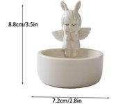 Cute Ceramic Cartoon Kitten Candle Holder Cat Heating Decoration Home Decor Candlestick for Christmas Halloween Candle Holders