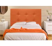 Cabecero Mod. Big Tennessee tapizado en Polipiel de Dormitorio Medidas cabecero de Cama niño, Juvenil y Matrimonio Cabezal, tapizado, Acolchado (105x70, Blanco)