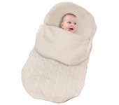 Saco de cochecito de bebé, saco de dormir, manta de cochecito de bebé, saco de dormir acolchado, saco de dormir de lana para cochecito, calidez de punto grueso