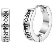 Cool Hip Hop Men Hoop Earrings Stainless Steel Ear Buckle Huggie Hoop Earring Korean Style Silver Party