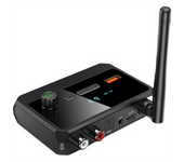 Bluetooth 5.3 Digital Display Bluetooth Receiver Fiber Optic Coaxial Adapter Supports U Disk MP3 Player