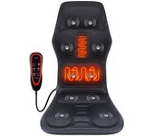 Masajeador vibratorio con calefacción eléctrica, almohadilla para silla de coche, espalda, hombro, cintura, Cervical, alivio del dolor, masaje, oficina, hogar, colchón Lumbar