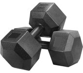 Kit Pesas y Mancuernas Juego de Mancuernas Hexagonales Pesas de Ejercicio pesa Gimnasio en Casa para Gimnasio Fitness Negra