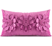 Luxury 3D Floral Embroidery Cushion Cover Dutch Velvet 30X50/45X45CM Pillow Cover Sofa Couch Sunflower Waist Pillows Decor Home