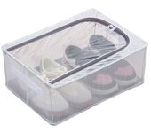 Free Installation Foldable Shoe Storage Box Large Capacity Clear Shoe Rack with Handles Finishing Shell Shoe Organiser Household