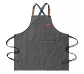 Generic Work Apron With Pockets Canvas Aprons Work Clothes For Fashionable Restaurant Kitchen Waiter Work Apron Man Woman